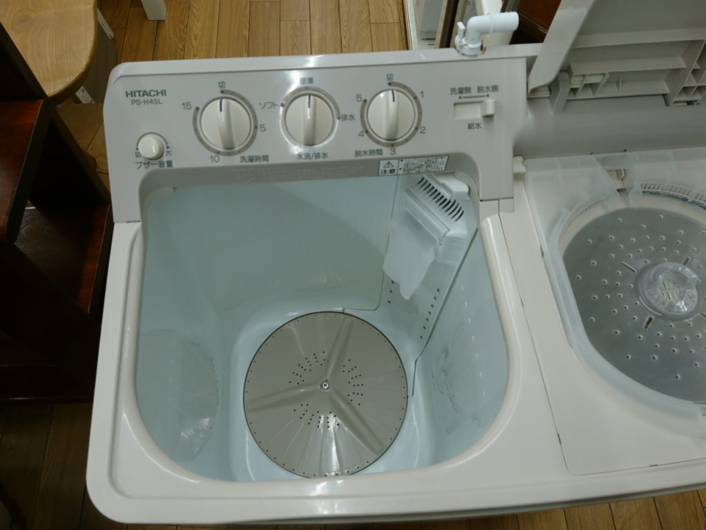 日立 自動二層式洗濯機 PA-T45K5 - 生活家電